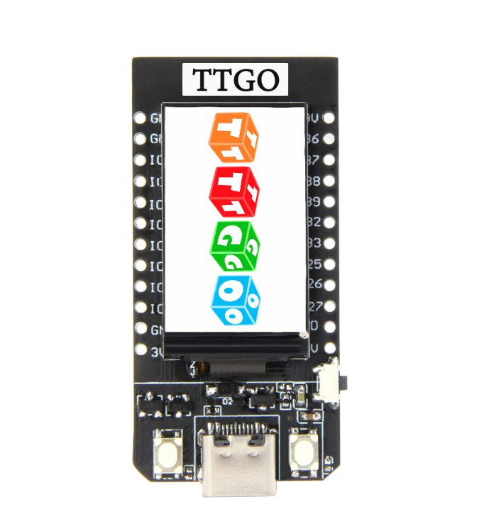 TTGO T-Display ESP32 Ontwikkelbord - Met 1.14 Inch LCD Scherm, WiFi Bluetooth, Voor Arduino IoT