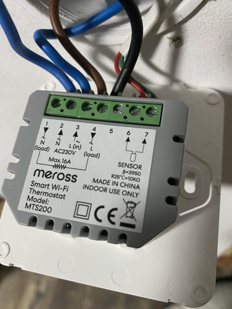 MTS200 Meross WiFi Thermostat for electric Heating Quick Set-up Guide 
