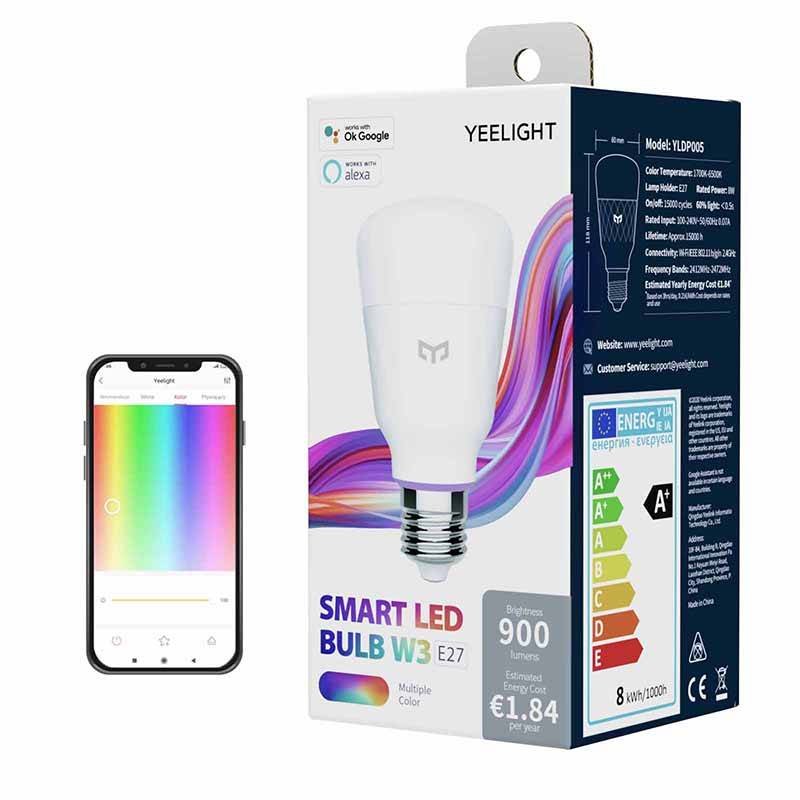 YEELIGHT Alexa Light Bulb W3 Tunable White, WiFi Light Bulbs, Smart Light  Bulbs,Works with Google Home&SmartThings, E26 Tunable White
