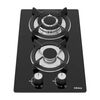 Iseasy Mgbg-312a Εστία Αερίου Διπλής Ζώνης με Γυάλινο Πάνελ
