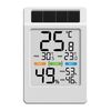 Baldrtherm B0590th-v6 Θερμοϋγρόμετρο με Ηλιακή Τροφοδοσία και Μεγάλη Οθόνη
