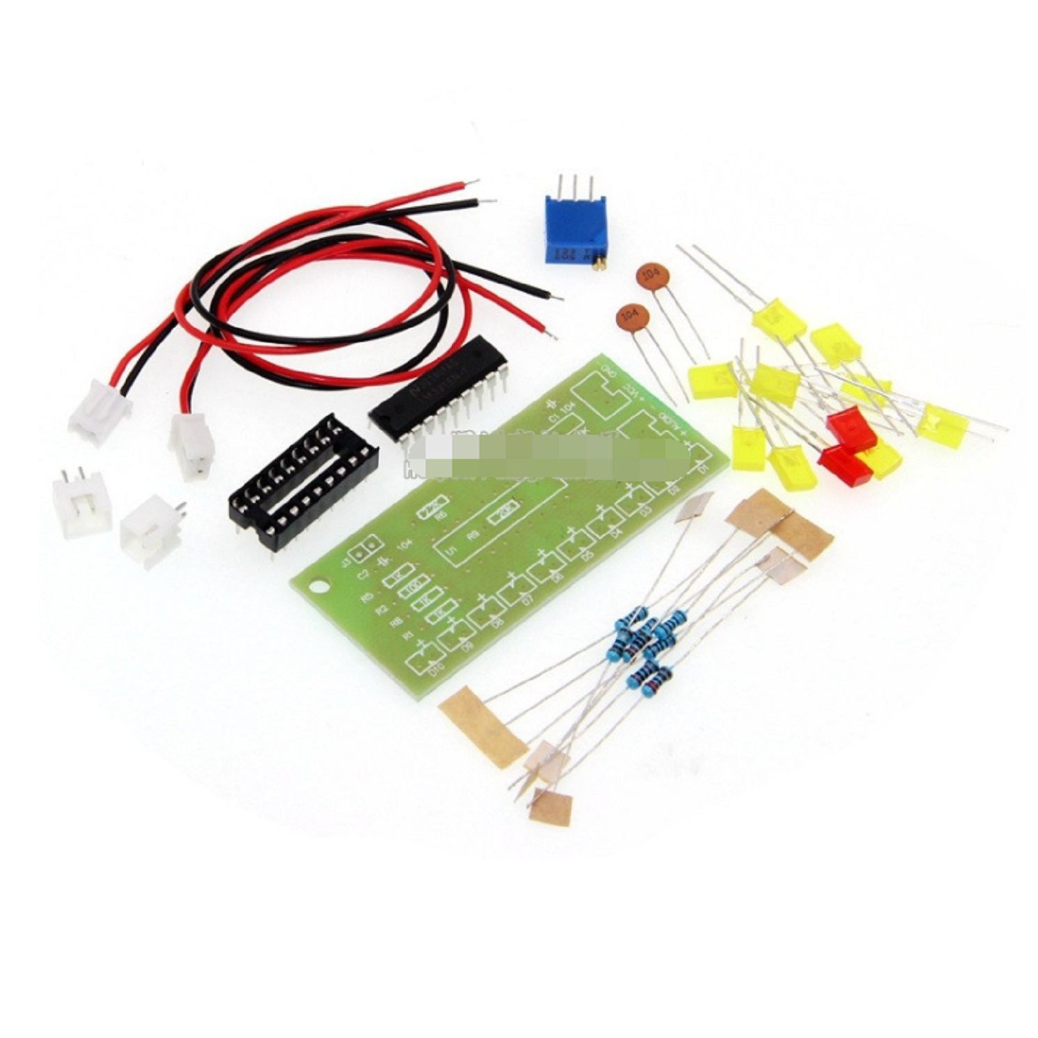 LM3915 10 LED Sound Audio Spectrum Analyzer Level Indicator Kit DIY