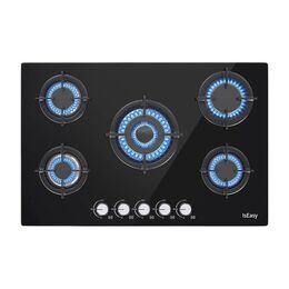 Iseasy Mgbg-775 Εστία Αερίου Πέντε Θέσεων με Υαλοπίνακα
