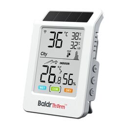 Baldrtherm Hcs596wb Θερμοϋγρομέτρο με wi-fi και Ηλιακή Τροφοδοσία