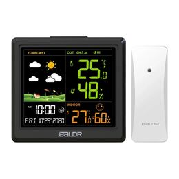 Baldrtherm B0389wst2h2-v1 Μετεωρολογικός Σταθμός με Αισθητήρα Εξωτερικού Χώρου