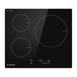 Amzchef ce-t-74ib3xyzf-cs Επαγωγική Εστία 3 Ζωνών