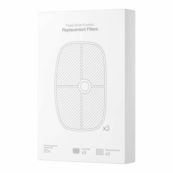 Petoneer σετ με Ανταλλακτικά Φίλτρα & Σφουγγάρι & Φίλτρο Αντλίας (3τμχ) (Λευκό)