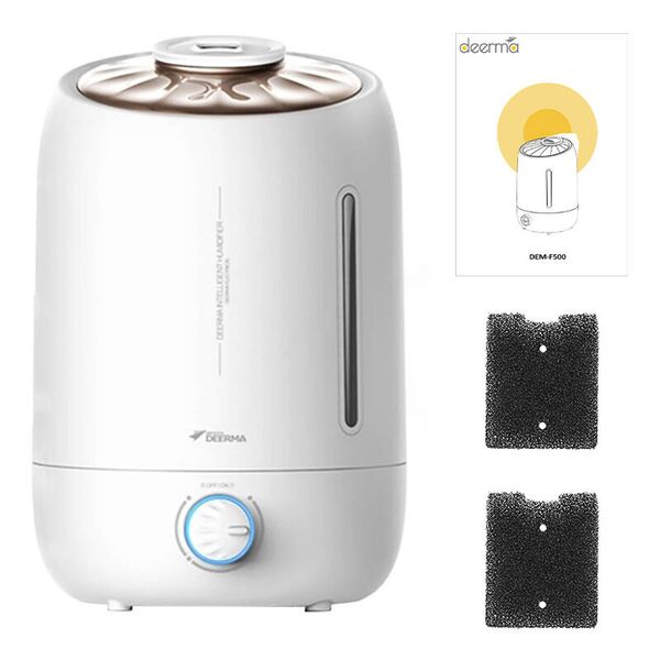 Deerma Υγραντήρας Αέρα Ultrasonic F500 (Λευκό)