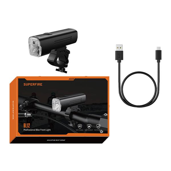 Φανάρι Ποδηλάτου Superfire Bl12 – 4800 Mah, Usb, 2 Λειτουργίες