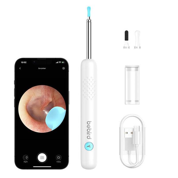 Smart Visual ear-Clean rod Bebird r1 White