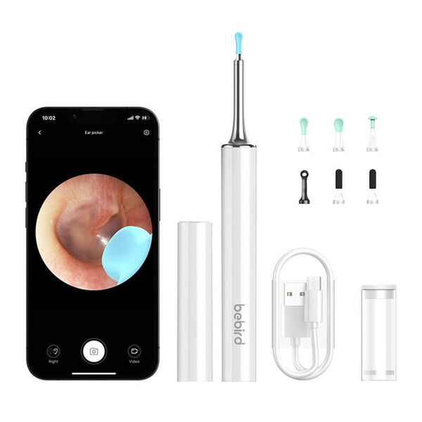 Smart Visual ear-Clean rod Bebird t15 White
