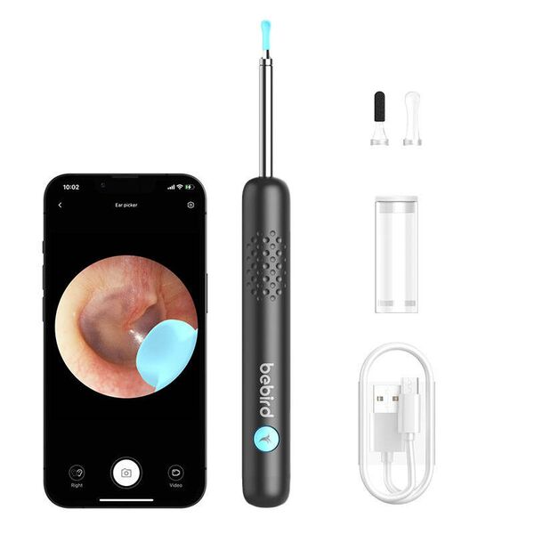 Smart Visual ear-Clean rod Bebird r1 Black