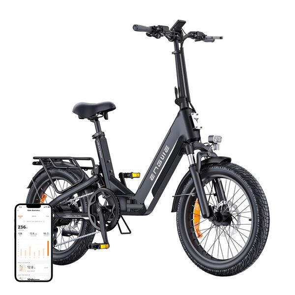 Engwe l20 3.0 Boost 250w 20" Ηλεκτρικό Ποδήλατο (Μαύρο)