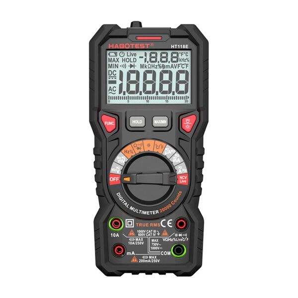 Habotest Ht118e Ψηφιακό Πολύμετρο Γενικής Χρήσης True rms ncv
