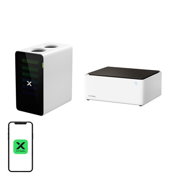 2 σε 1 Xtool m1 10w Laser Engraver + Xtool Safetypro™ ap2 Απορροφητής Καπνού