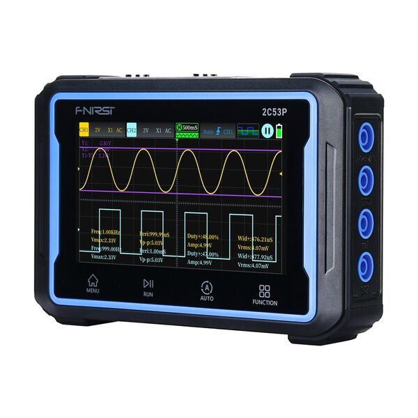 Φορητός Παλμογράφος 3-σε-1 Fnirsi 2c53p 4.3" με Οθόνη Αφής