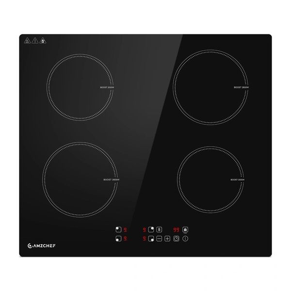 Amzchef ce-t-74ib4xyzf-cs Επαγωγική Εστία 4 Ζωνών