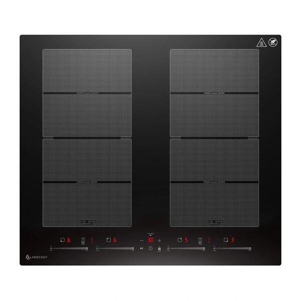 Amzchef ce-fs-I74s-Ffdd10 Επαγωγική Εστία, 4 Ζώνες